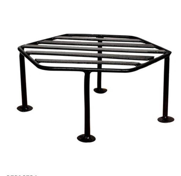 Hexagon Iron Planter Stand It is Suitable For Outdoor as Well as Indoor Pack of2 - , Pack of 4, Hexagon